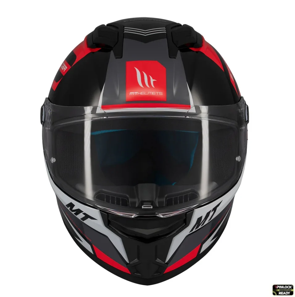 Casca integrala MT Stinger 2 Tron B15 negru/rosu lucios - tip viziera: MT-V-28B [2]