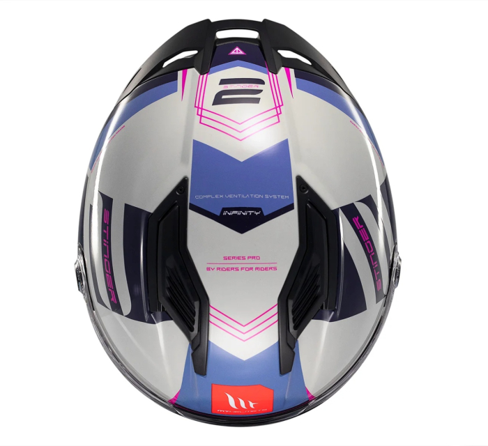 Casca integrala MT Stinger 2 Tron C8 roz lucios [5]
