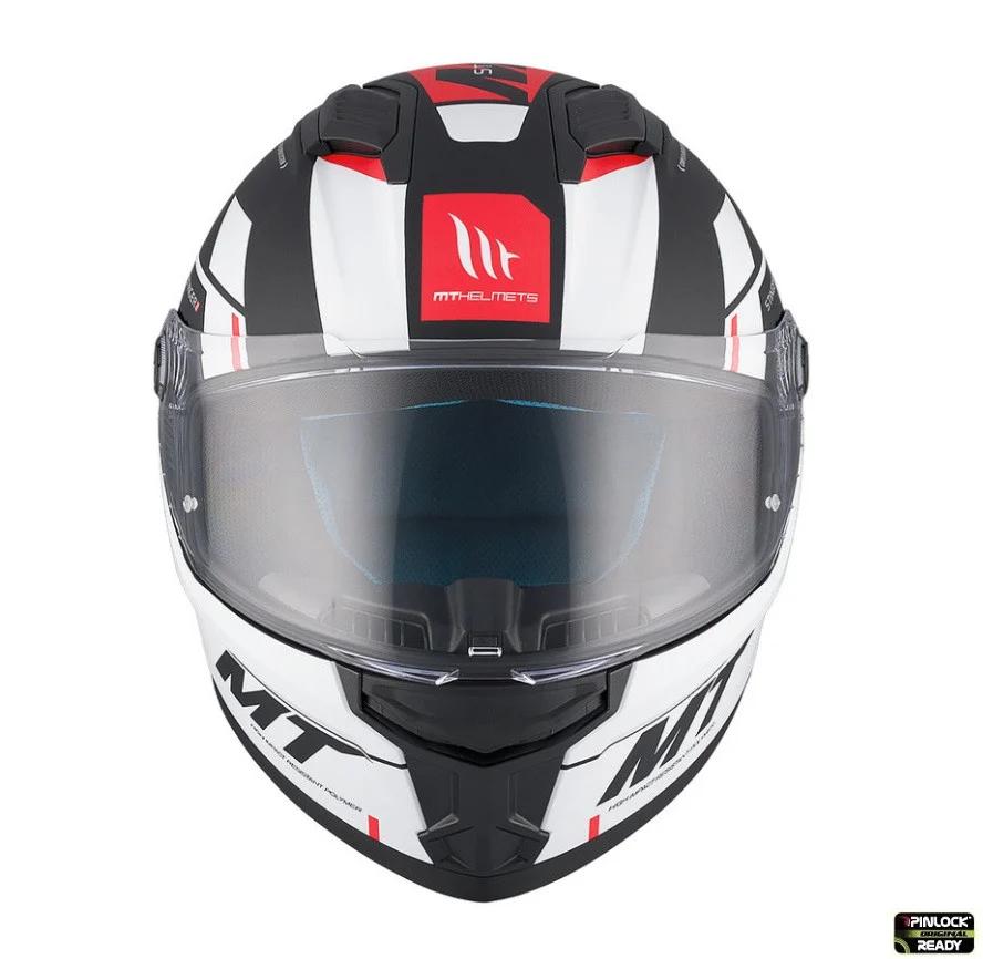 Casca integrala MT Stinger 2 Zivze B5 negru/alb/rosu mat - tip viziera: MT-V-28B [2]