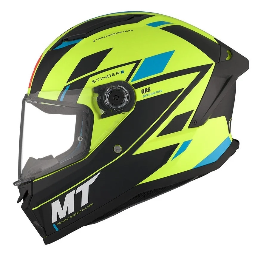 Casca integrala MT Stinger 2 Zivze C3 galben fluor mat - tip viziera: MT-V-28B [2]