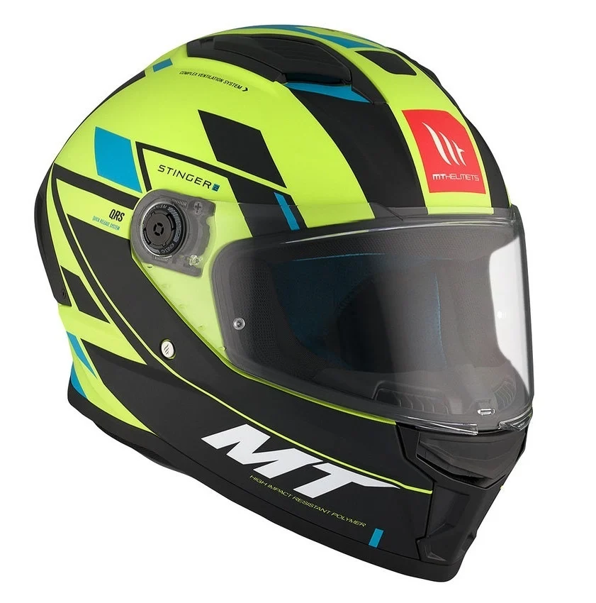 Casca integrala MT Stinger 2 Zivze C3 galben fluor mat - tip viziera: MT-V-28B [3]