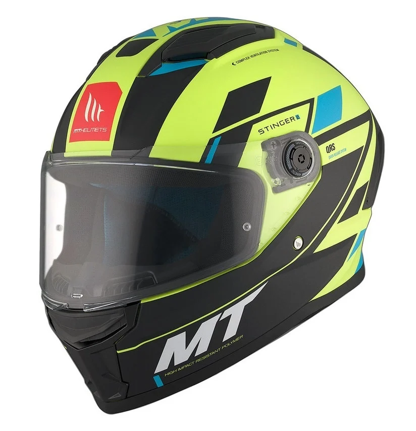 Casca integrala MT Stinger 2 Zivze C3 galben fluor mat - tip viziera: MT-V-28B [5]