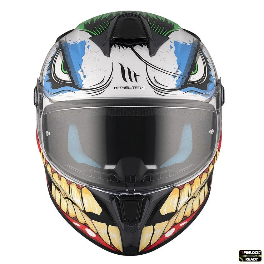 Casca integrala MT Targo S Joke A5 alb lucios - omologare noua ECE 22.06 - tip viziera: MT-V-14B [3]