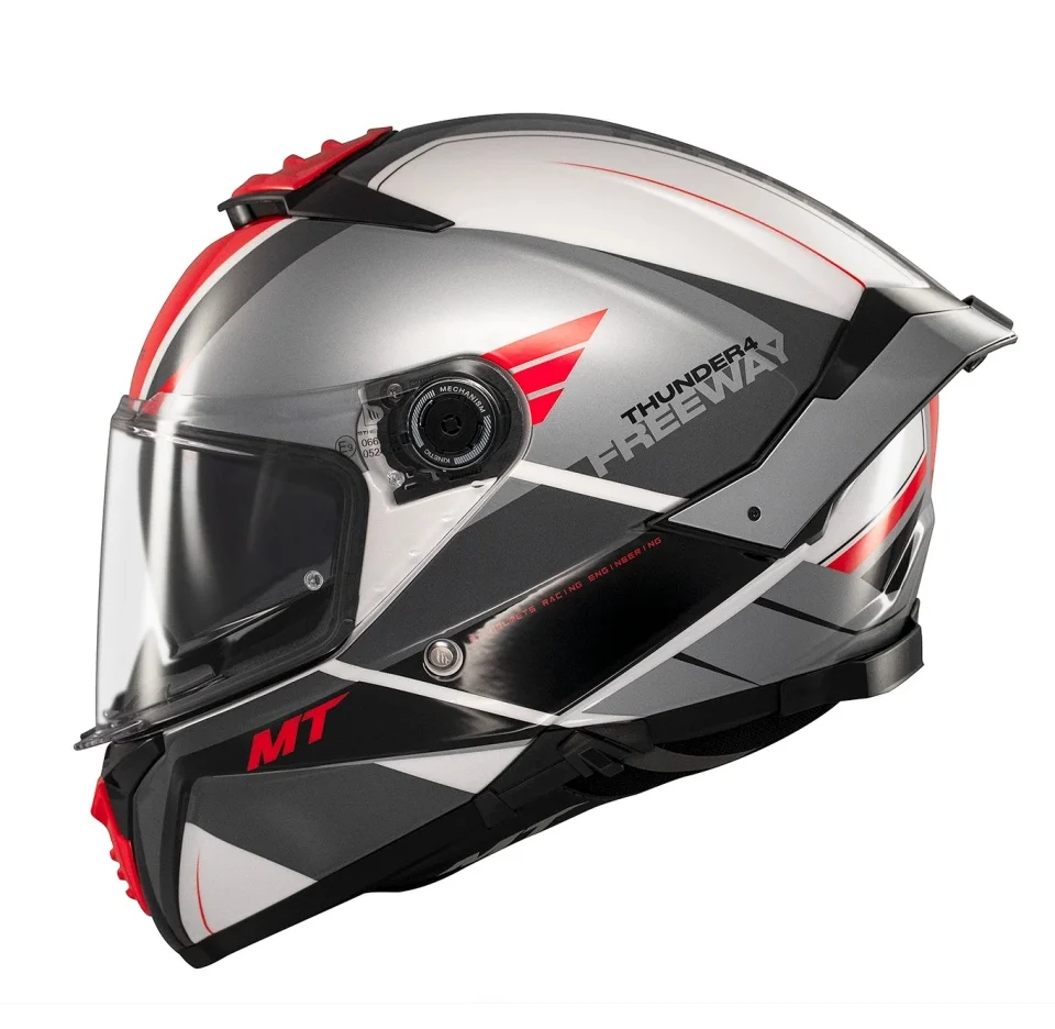 Casca integrala MT Thunder 4 SV Freeway A5 gri lucios (ochelari soare integrati) - tip viziera: MT-V-28B [4]