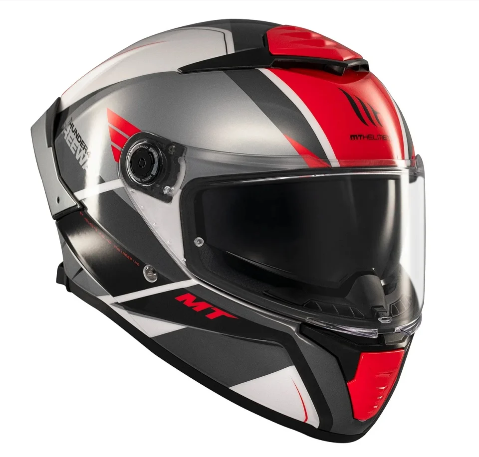 Casca integrala MT Thunder 4 SV Freeway A5 gri lucios (ochelari soare integrati) - tip viziera: MT-V-28B [2]