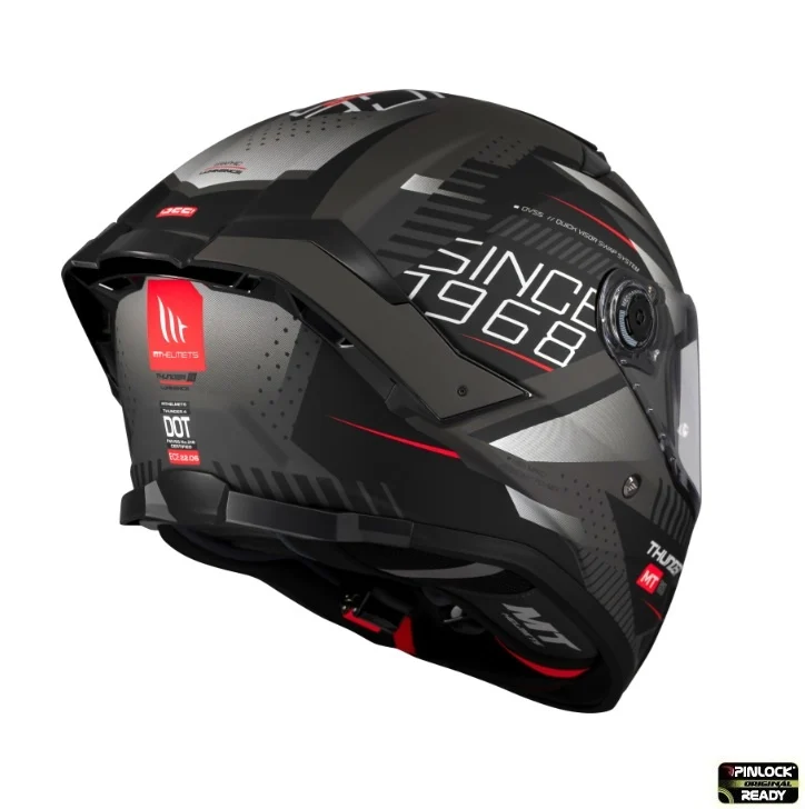 Casca integrala MT Thunder 4 SV Luminence D1 negru/gri mat (ochelari soare integrati) - tip viziera: MT-V-28B [4]
