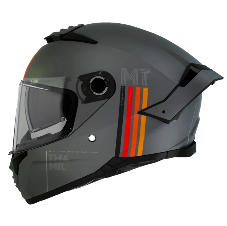 Casca integrala MT Thunder 4 SV MIL C2 gri mat (ochelari soare integrati) - tip viziera MT-V-28B [4]