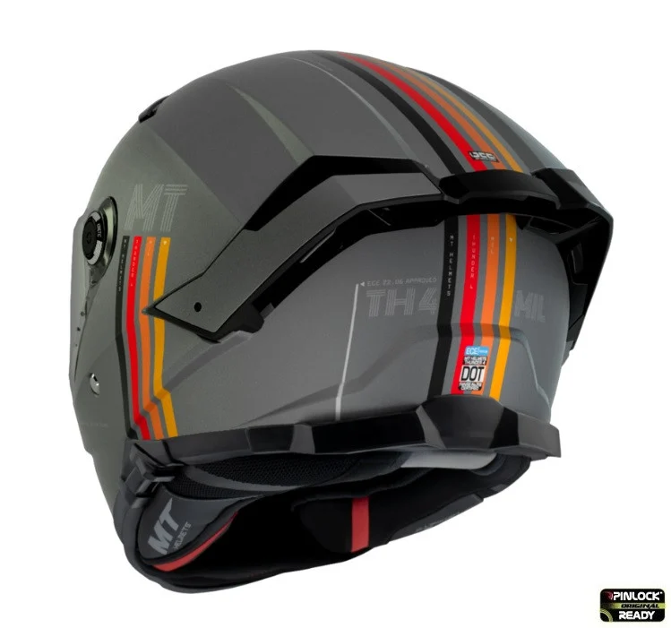 Casca integrala MT Thunder 4 SV MIL C2 gri mat (ochelari soare integrati) - tip viziera MT-V-28B [3]