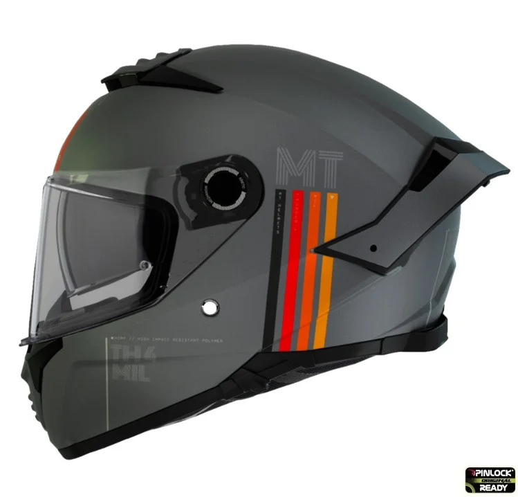 Casca integrala MT Thunder 4 SV MIL C2 gri mat (ochelari soare integrati) - tip viziera MT-V-28B [2]