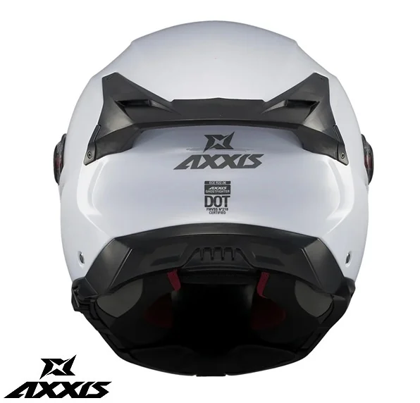Casca modulabila Axxis GhostFighter SV A0 alb lucios (ochelari soare integrati) – tip viziera: MT-V-36 [6]