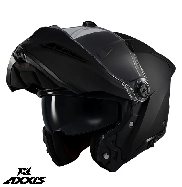 Casca modulabila (flip-up) Axxis GhostFighter SV A1 negru mat (ochelari soare integrati) – tip viziera: MT-V-36 [6]