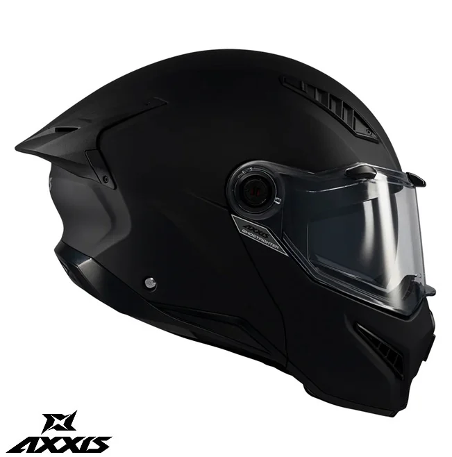 Casca modulabila (flip-up) Axxis GhostFighter SV A1 negru mat (ochelari soare integrati) – tip viziera: MT-V-36 [2]