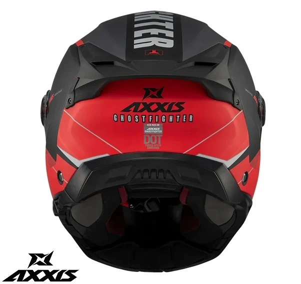 Casca modulabila (flip-up) Axxis GhostFighter SV Maniac B5 negru/rosu mat (ochelari soare integrati) – tip viziera: MT-V-36 [6]