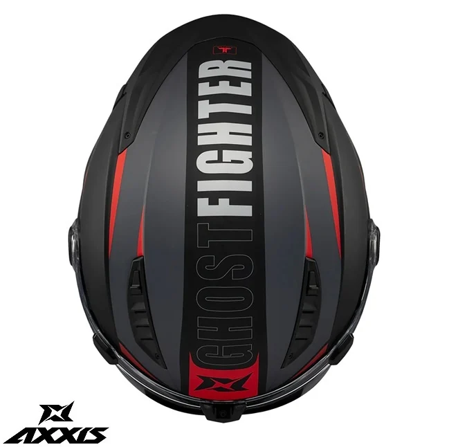 Casca modulabila (flip-up) Axxis GhostFighter SV Maniac B5 negru/rosu mat (ochelari soare integrati) – tip viziera: MT-V-36 [7]