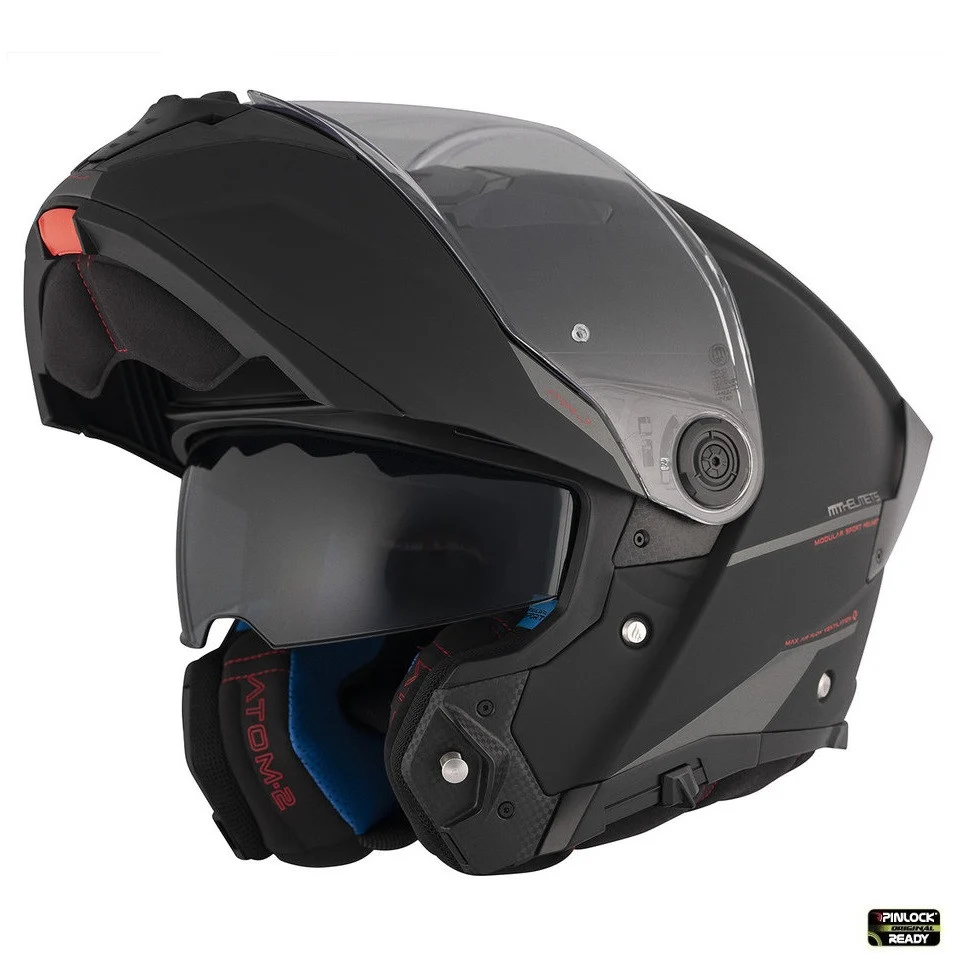 Casca modulabila MT Atom 2 SV A1 negru mat (ochelari soare integrati) Pinlock Ready - tip viziera: MT-V-35 [2]