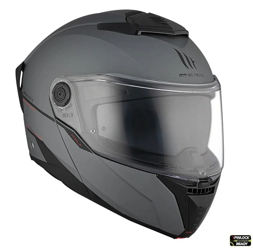 Casca modulabila MT Atom 2 SV A2 titanium mat (ochelari soare integrati) Pinlock Ready - tip viziera: MT-V-35 [3]