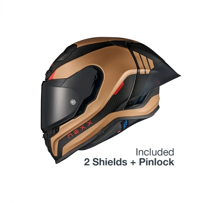 Casca moto NEXX X.R3R Apex Carbon Copper (pinlock inclus + viziera cadou) *pret special stoc limitat [2]