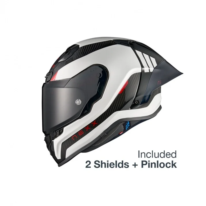Casca moto NEXX X.R3R Apex Carbon White (pinlock inclus + viziera cadou) [2]