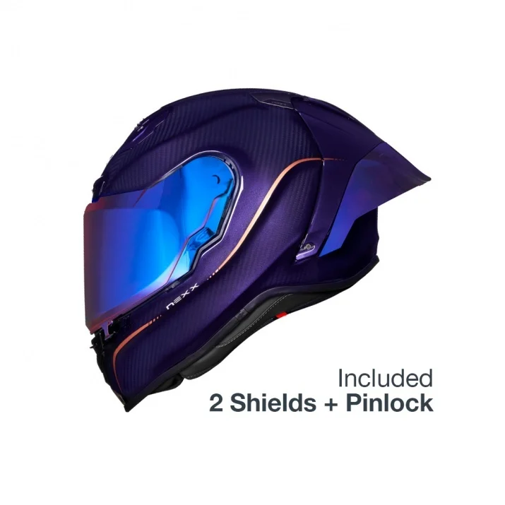 Casca moto NEXX X.R3R Hagibis Purple Carbon (pinlock inclus) [6]