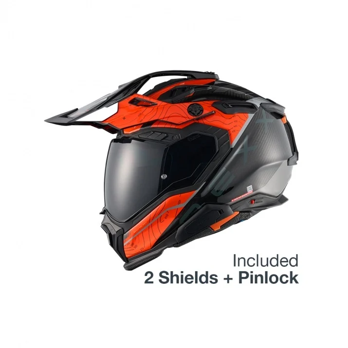 Casca moto NEXX X.WED3 Furka Orange Carbon (pinlock inclus) [2]