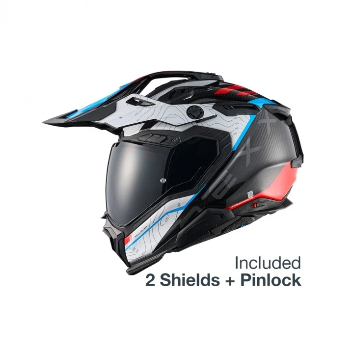 Casca moto NEXX X.WED3 Furka Red/Blue Carbon (pinlock inclus) [2]
