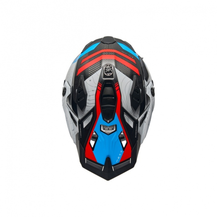 Casca moto NEXX X.WED3 Furka Red/Blue Carbon (pinlock inclus) [4]
