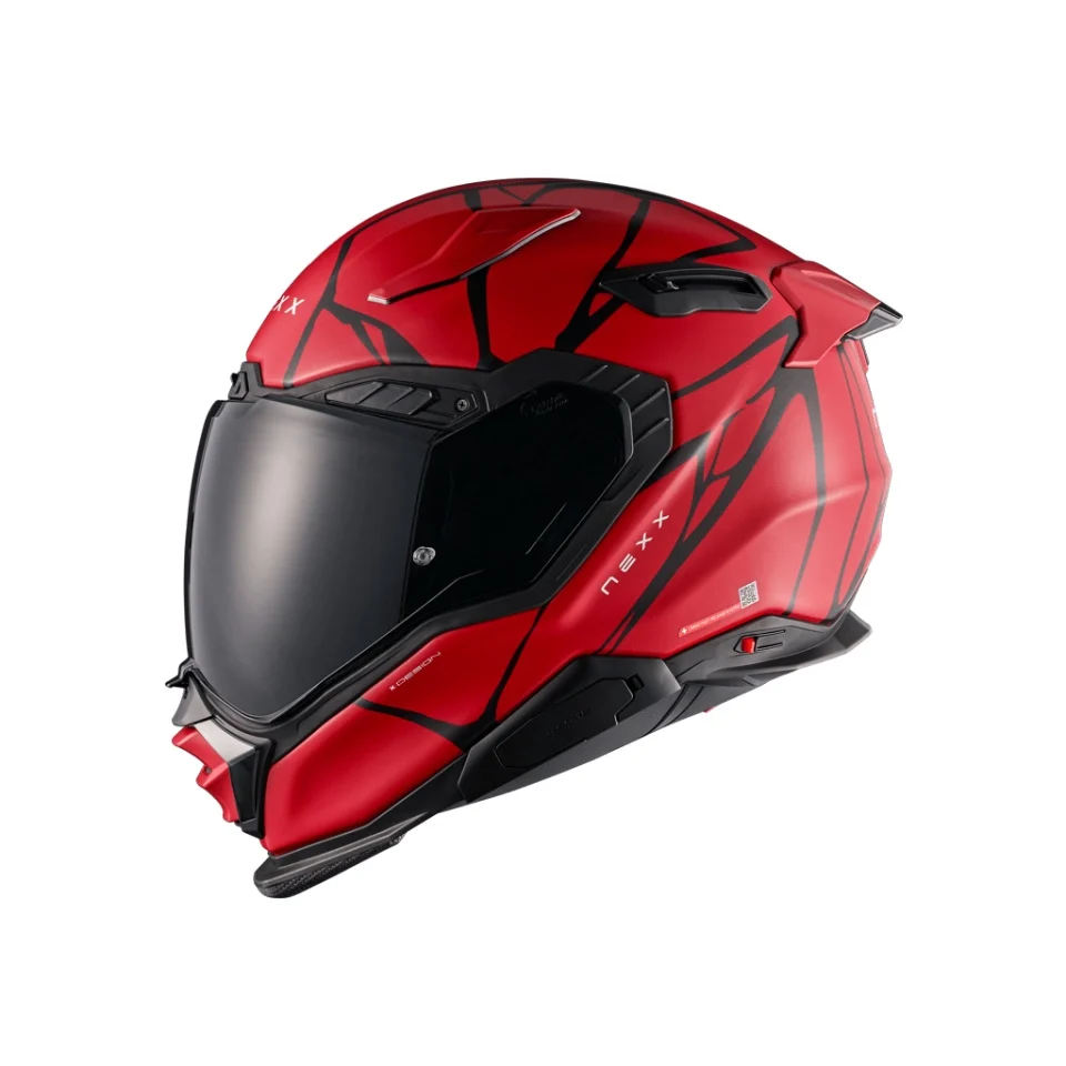 Casca moto NEXX X.WST3 B-Side Black/Red (pinlock inclus + viziera cadou) [4]