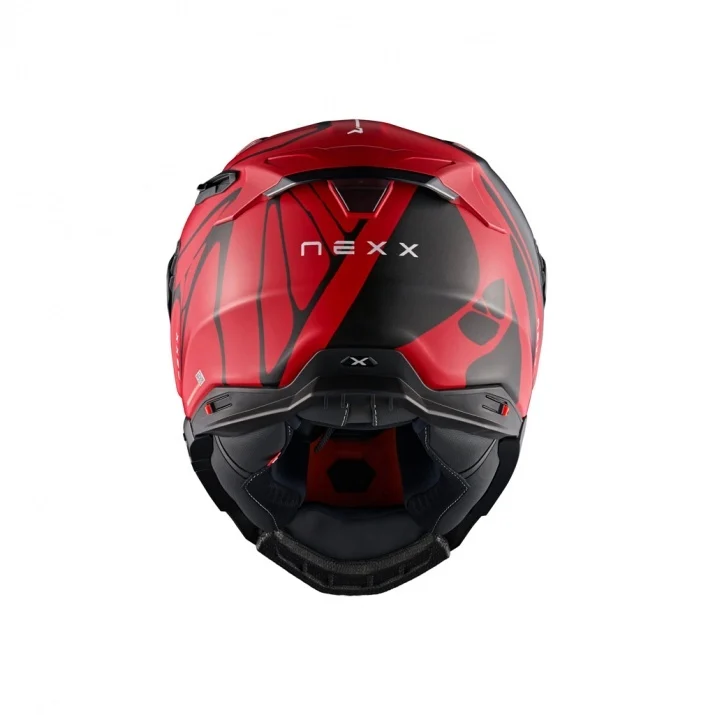 Casca moto NEXX X.WST3 B-Side Black/Red (pinlock inclus + viziera cadou) [6]