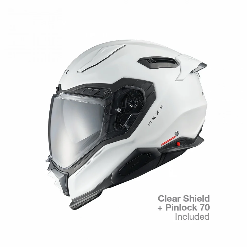 Casca moto NEXX X.WST3 Plain White Pearl (pinlock inclus) [2]