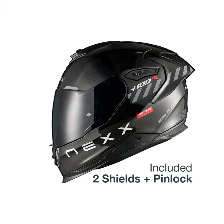 Casca moto NEXX Y.100R Fade Black (pinlock inclus+viziera cadou) - 5/5 stele teste siguranta SHARP [2]