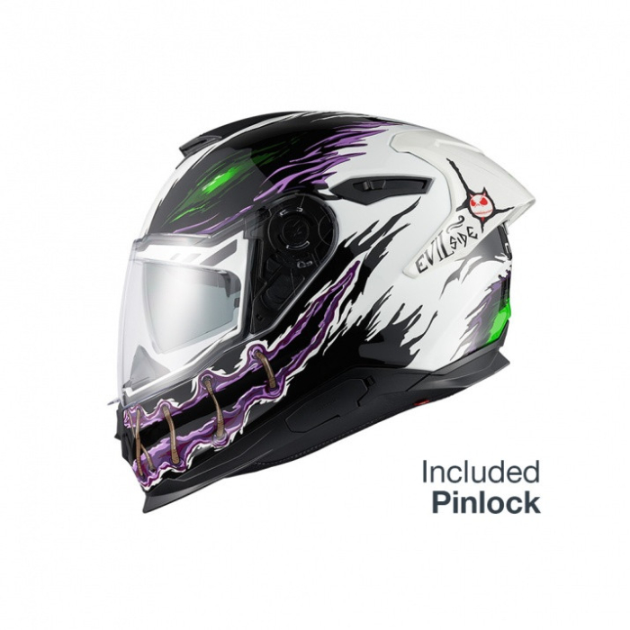 Casca moto NEXX Y.100R Night Rider White (pinlock inclus) 5/5 stele teste siguranta SHARP [2]