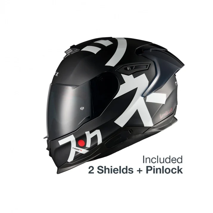 Casca moto NEXX Y.100R Nippon Black (pinlock inclus + viziera cadou) [4]