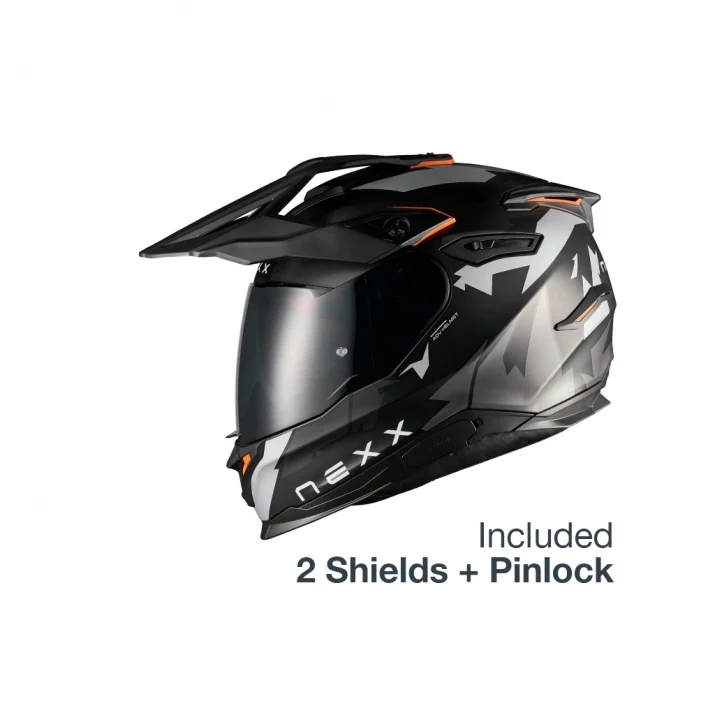 Casca moto NEXX Y.TRAVL Primal Black/Grey (pinlock inclus + viziera cadou) [2]