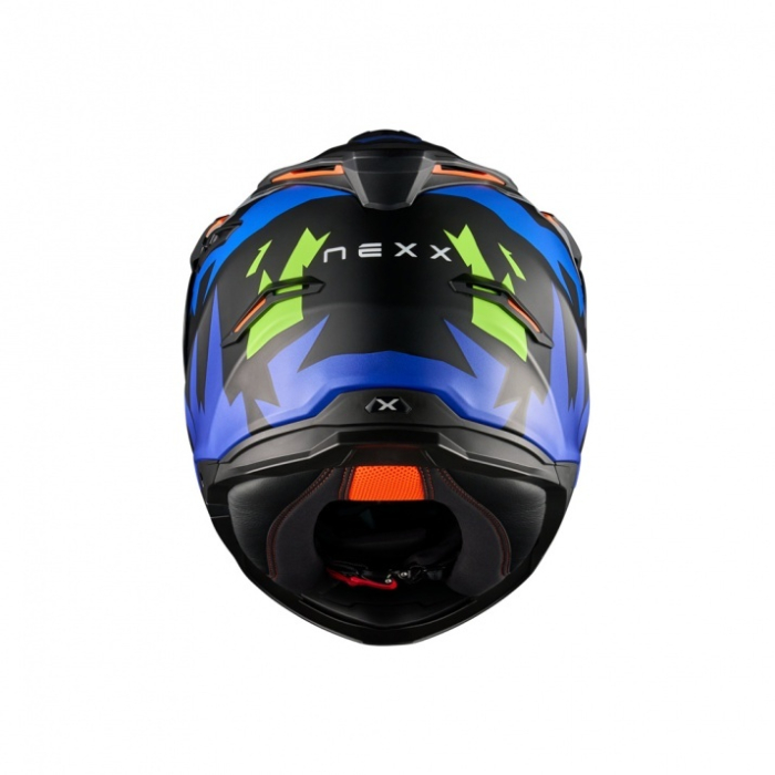 Casca moto NEXX Y.TRAVL Primal Blue Neon (pinlock inclus + viziera cadou) [4]