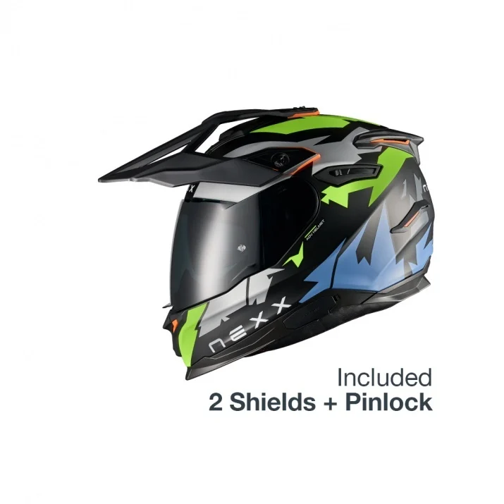 Casca moto NEXX Y.TRAVL Primal Neon Black(pinlock inclus + viziera cadou) [3]