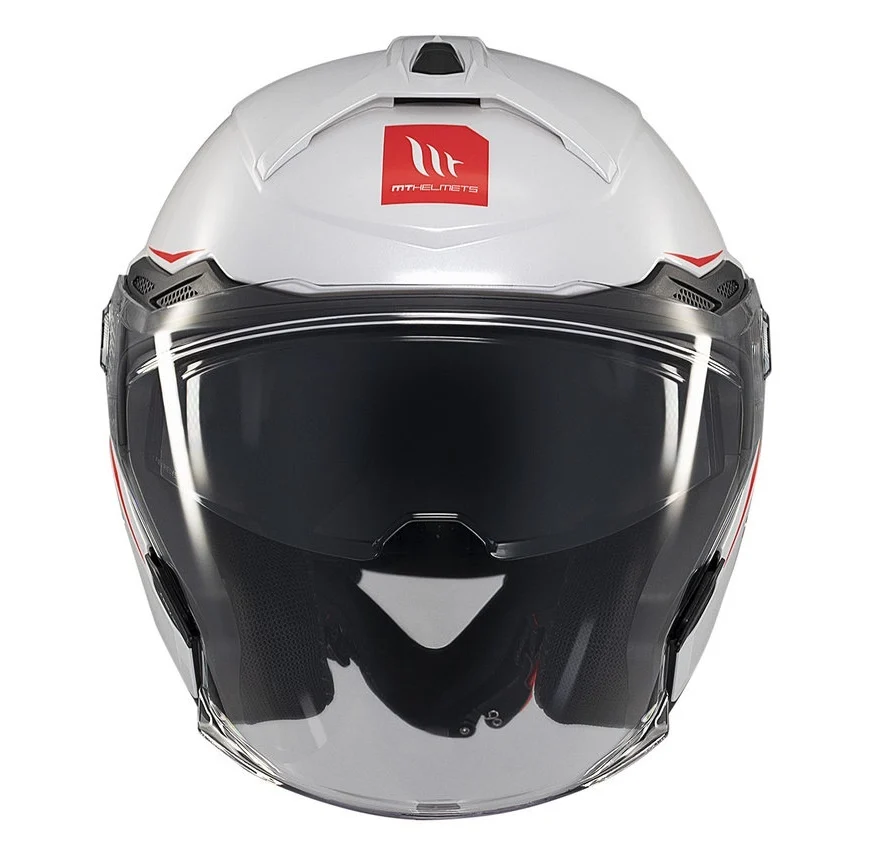 Casca open face motociclete MT Cosmo SV A0 alb lucios (ochelari soare integrati) [3]