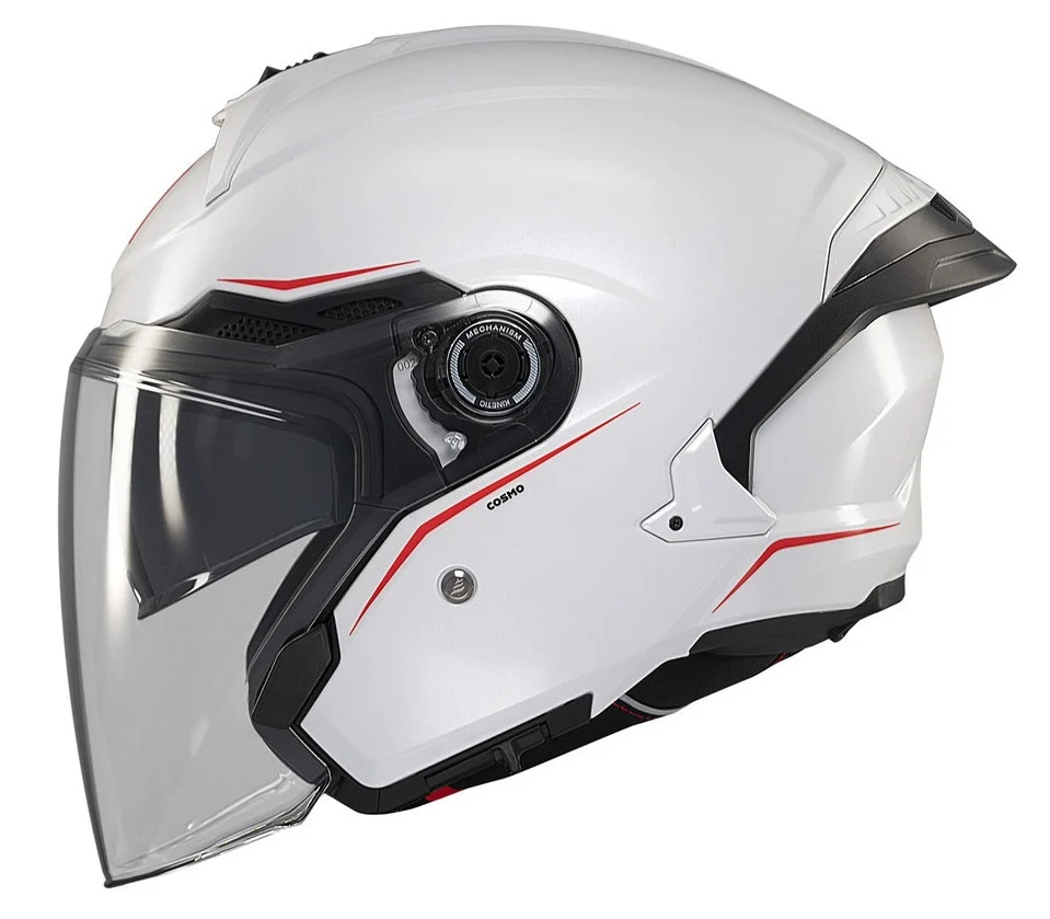 Casca open face motociclete MT Cosmo SV A0 alb lucios (ochelari soare integrati) [4]