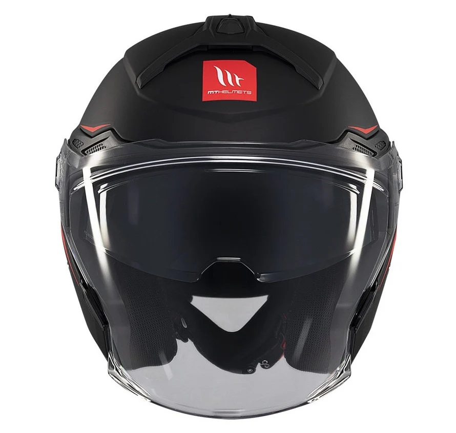 Casca open face motociclete MT Cosmo SV A1 negru mat (ochelari soare integrati) [2]