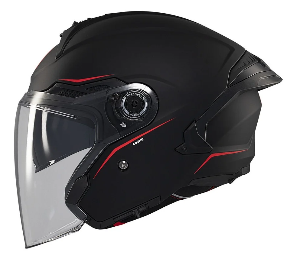 Casca open face motociclete MT Cosmo SV A1 negru mat (ochelari soare integrati) [3]