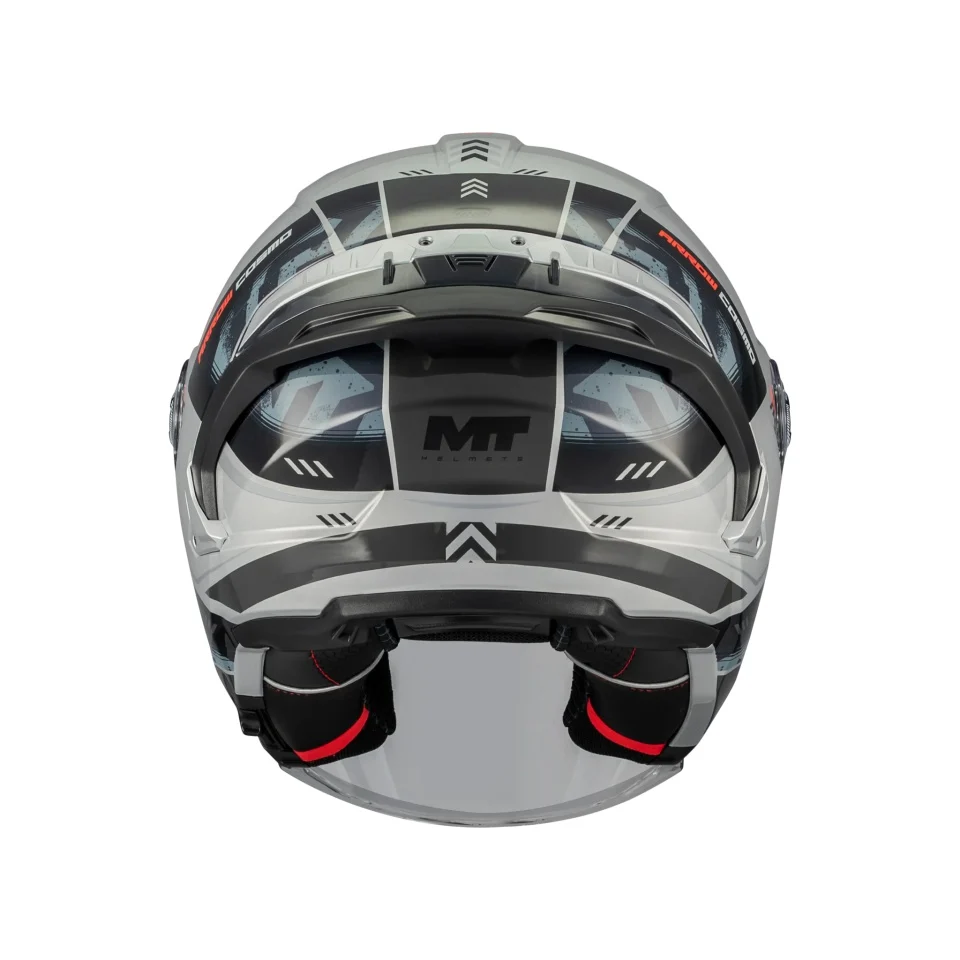 Casca open face motociclete MT Cosmo SV Arrow C2 gri lucios (ochelari soare integrati) - tip viziera: MT-V-37 [4]
