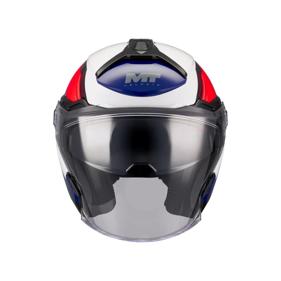 Casca open face motociclete MT Cosmo SV Icarus A5 rosu lucios (ochelari soare integrati) - tip viziera: MT-V-37 [3]