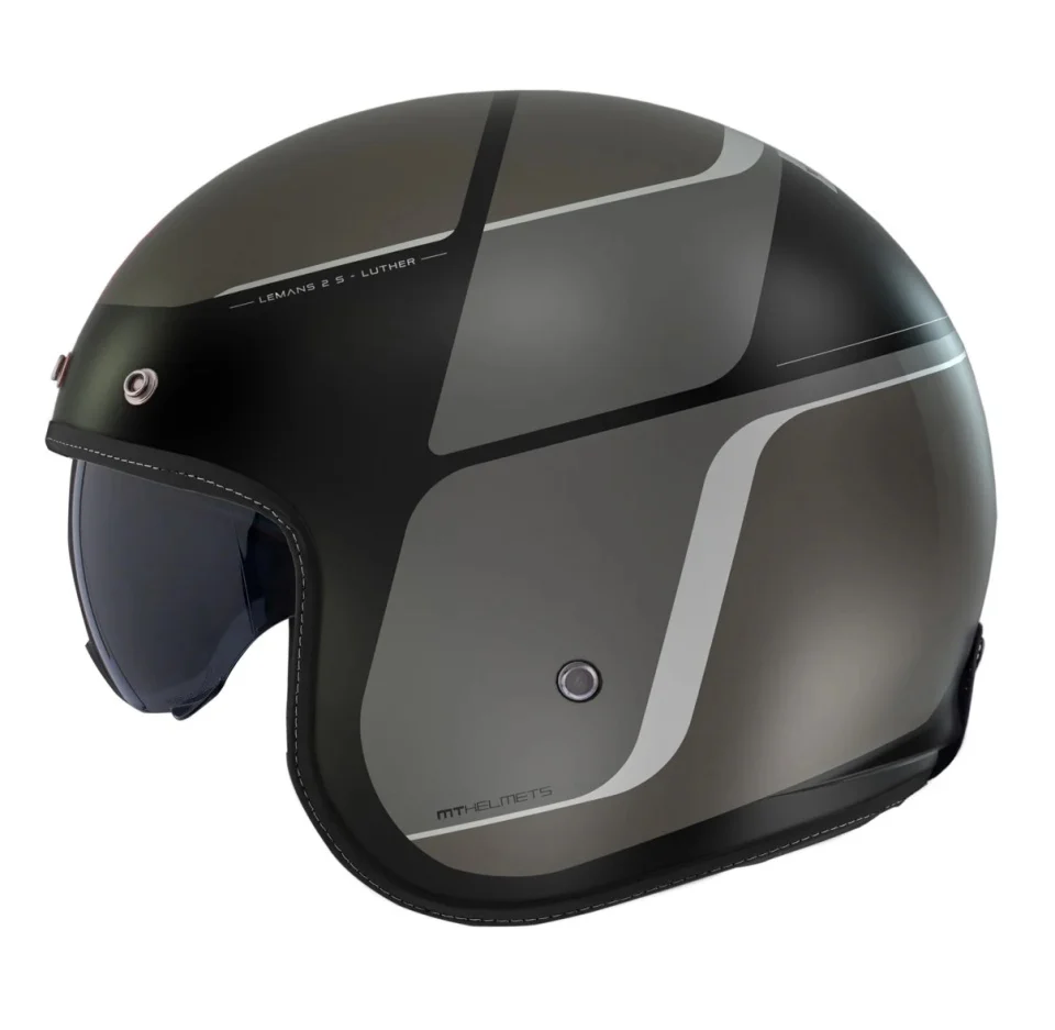 Casca open face motociclete MT Le Mans 2 S SV Luther B12 gri mat (ochelari soare integrati) - omologare noua ECE 22.06 [2]