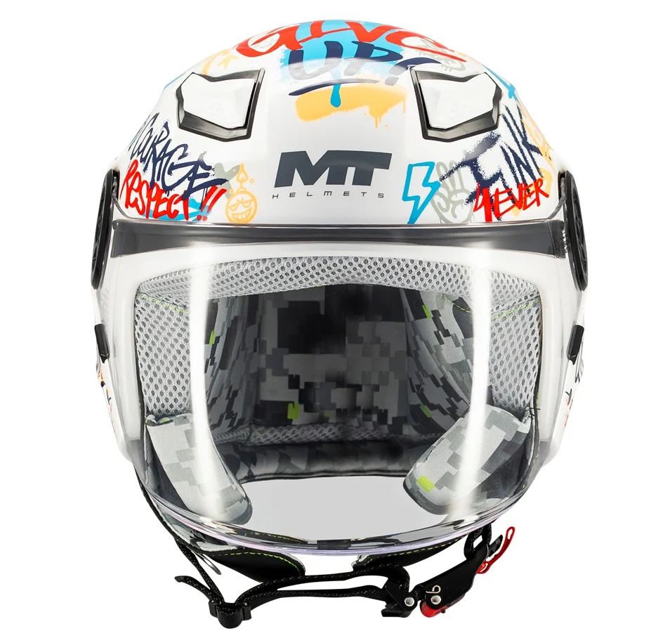 Casca open face MT Lite Crew A5 alb lucios - casca de copii [2]