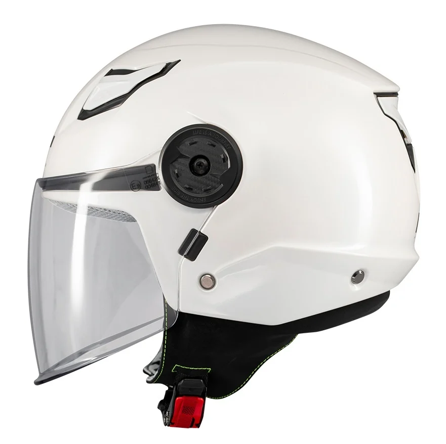 Casca open face MT Lite Kids Pure A0 alb lucios - casca de copii [3]