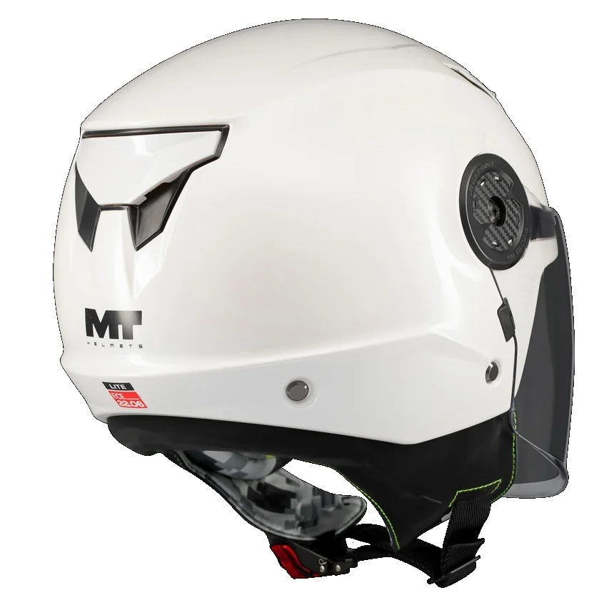 Casca open face MT Lite Kids Pure A0 alb lucios - casca de copii [4]