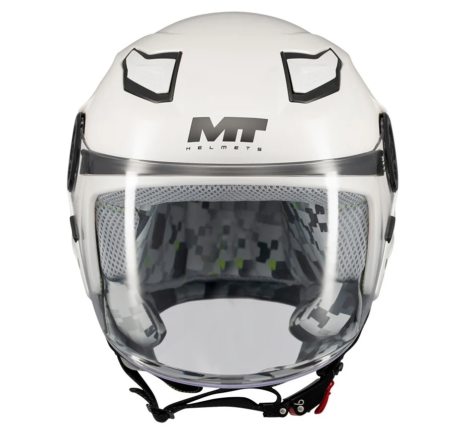 Casca open face MT Lite Kids Pure A0 alb lucios - casca de copii [2]