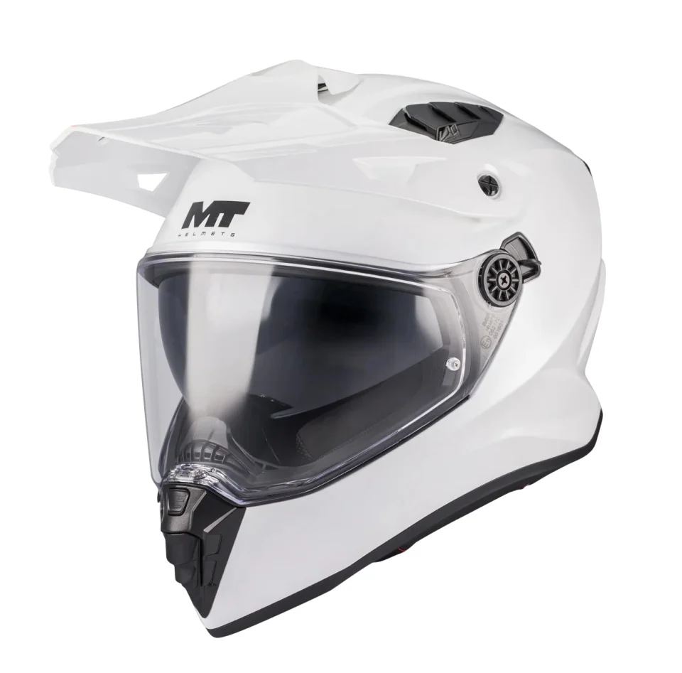 Casca touring/adventure MT model Track SV Pure A0 alb lucios – tip viziera: HS 12 [3]