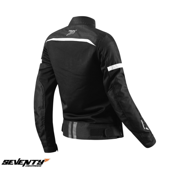 Geaca (jacheta) femei Racing vara Seventy model SD-JR30.2 Mojave culoare: negru/alb [5]