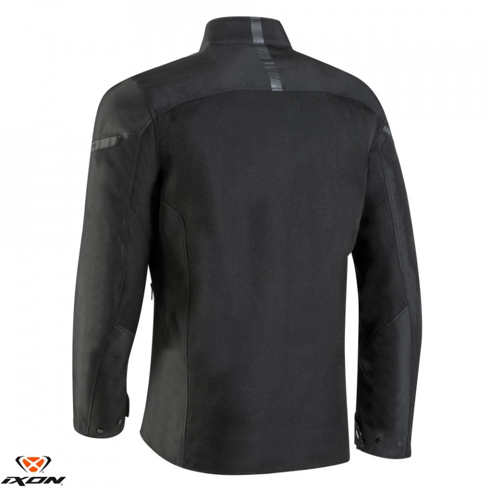 Geaca (jacheta) motociclete barbati Racing/Roadster Ixon vara model Fresh MS culoare: negru [2]