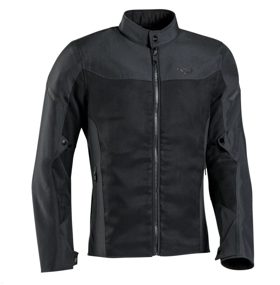 Geaca (jacheta) motociclete barbati Racing/Roadster Ixon vara model Fresh MS culoare: negru [3]